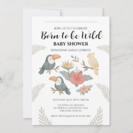 Invitación de Baby Shower de Tucán Nacido para ser