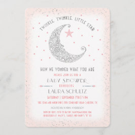 Invitación de Baby Shower de Twinkle Twinkle Littl