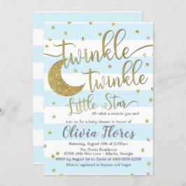 Invitación de Baby Shower de Twinkle Twinkle Littl
