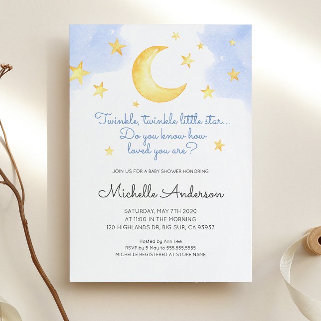 Invitación de Baby Shower de Twinkle Twinkle Littl (Subido por el creador)