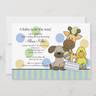 Invitación de Baby Shower de un bebé divertido
