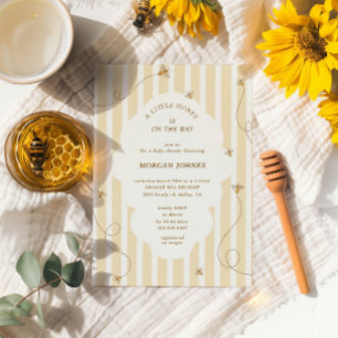 Invitación de Baby Shower de Una Abejita