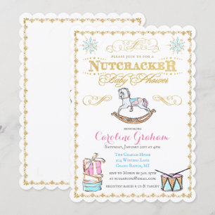 Invitación de Baby Shower de vacaciones de inviern