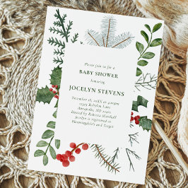 Invitación de Baby Shower de vacaciones, guerra de