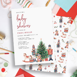 Invitación de Baby Shower de vacaciones para navid