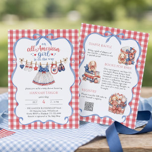 Invitación de Baby Shower de Verano para una Niña