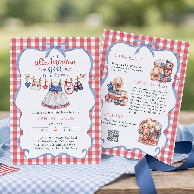 Invitación de Baby Shower de Verano para una Niña  (Subido por el creador)