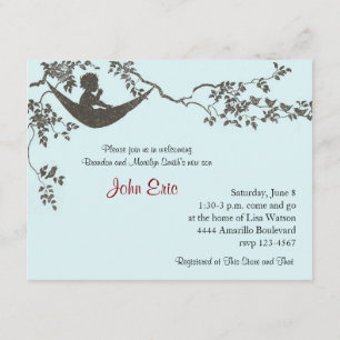 Invitación de Baby Shower de Vintage Rock-a-bye