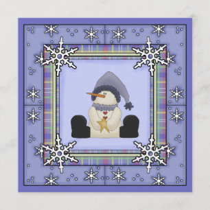 Invitación de Baby Shower del bebé del muñeco de