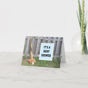 Invitación de Baby Shower del béisbol