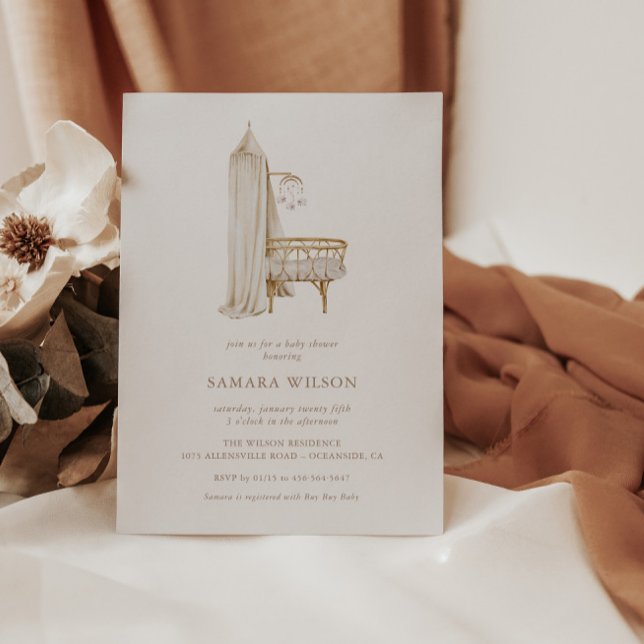 Invitación de Baby Shower del Chica de Moda de Boh (Subido por el creador)