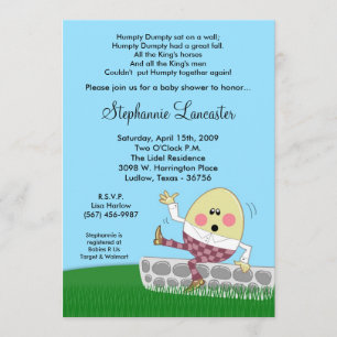 invitación de Baby Shower del cuarto de niños de