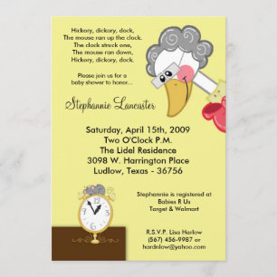 invitación de Baby Shower del cuarto de niños de