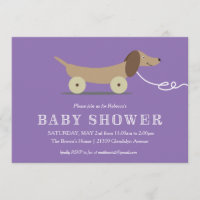 Invitación de Baby Shower del juguete del tirón