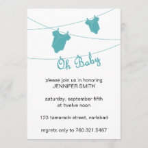 Invitación de Baby Shower del muchacho