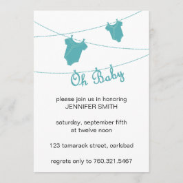 Invitación de Baby Shower del muchacho
