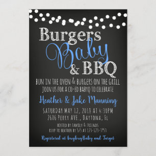 Invitación de Baby Shower del muchacho del Coed