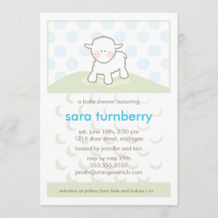 Invitación de Baby Shower del muchacho - pequeño