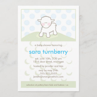 Invitación de Baby Shower del muchacho - pequeño