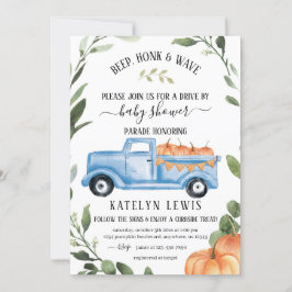 Invitación de Baby Shower del Niño Calabaza Drive
