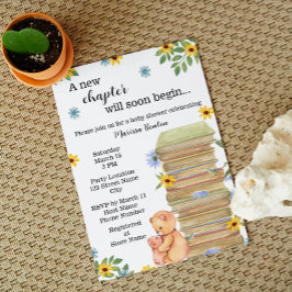 Invitación de Baby Shower del Oso Amante de los Li