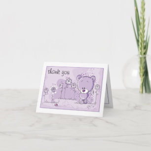 Invitación de Baby Shower del oso de peluche -