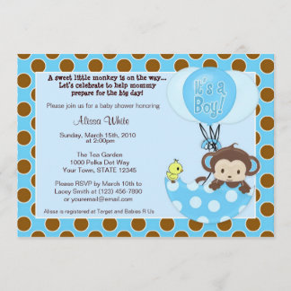 Invitación de Baby Shower del paraguas del