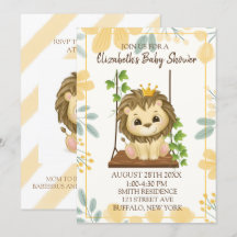 Invitación de Baby Shower del Príncipe de la Flora
