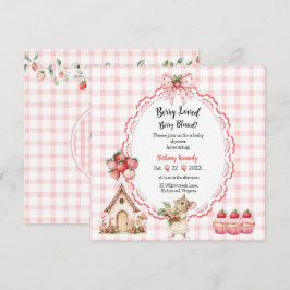 Invitación de Baby Shower del ratón de tarta de fr