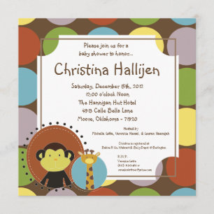 invitación de Baby Shower del safari de los