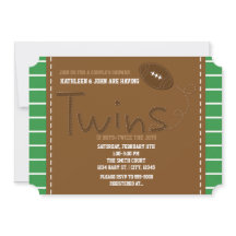 Invitación de Baby Shower deportivo de fútbol para