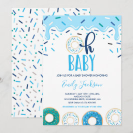 Invitación de Baby Shower Donut Baby Oh Donut Show