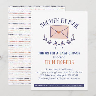 Invitación de Baby Shower Doodle por correo