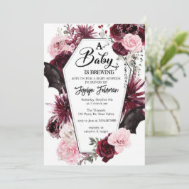 Invitación de Baby Shower, ducha Halloween Baby,