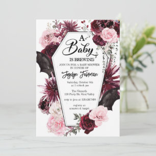 Invitación de Baby Shower, ducha Halloween Baby,