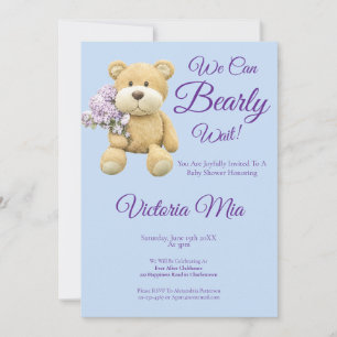 Invitación de Baby Shower 'El Osito de Peluche Cas