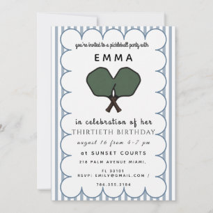 Invitación de Baby Shower Elegante con Verdor