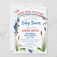 Invitación de Baby Shower emocionada por el papel 