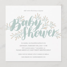 Invitación de Baby Shower en auge