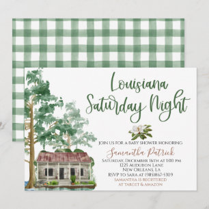 Invitación de Baby Shower en el Bayou de Louisiana