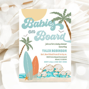 Invitación de Baby Shower en la Playa