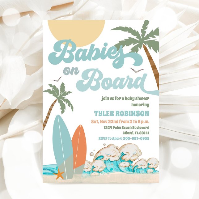 Invitación de Baby Shower en la Playa (Subido por el creador)