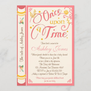 Invitación de Baby Shower Érase Una Vez Cuento de
