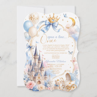 Invitación de baby shower Érase una vez,Invitación