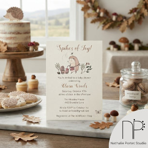 Invitación de Baby Shower Erizo de Espinas de Aleg
