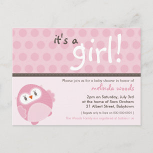 INVITACIÓN DE Baby Shower :: es un búho chica 4
