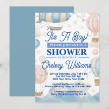 Invitación de baby shower Es un niño