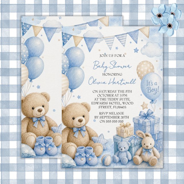 Invitación de Baby Shower 'Es un Niño' (Subido por el creador)