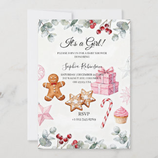 Invitación de Baby Shower 'Es una Niña'