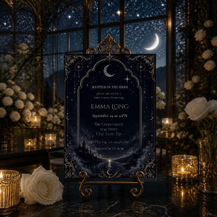 Invitación de Baby Shower Escrito en las Estrellas